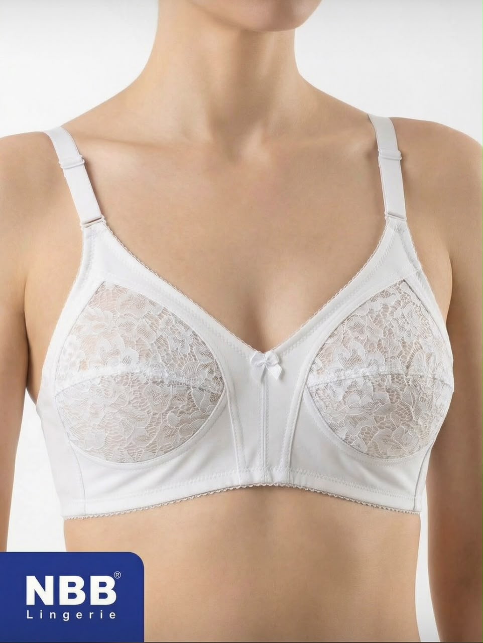 Soutien-gorge dentelle sans armatures — blanc