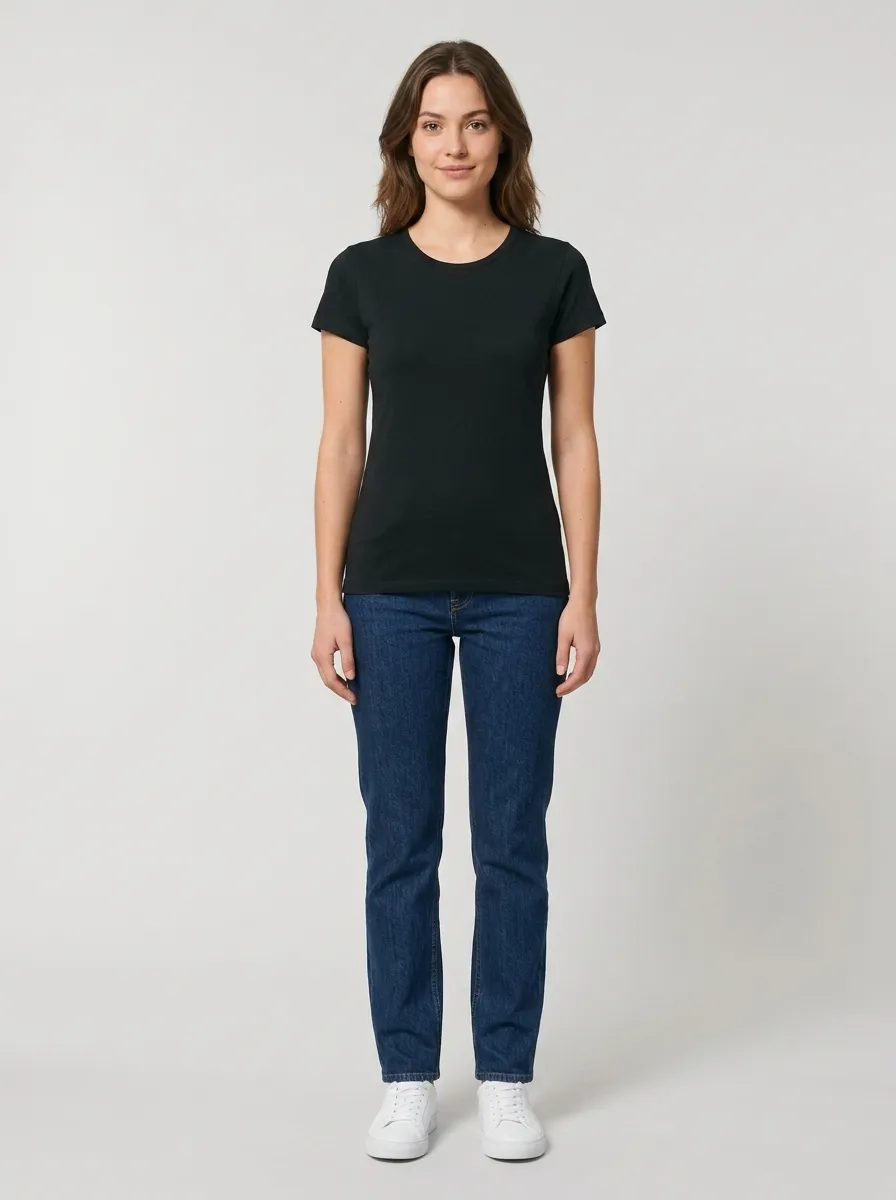 T-shirt basique cintré — noir